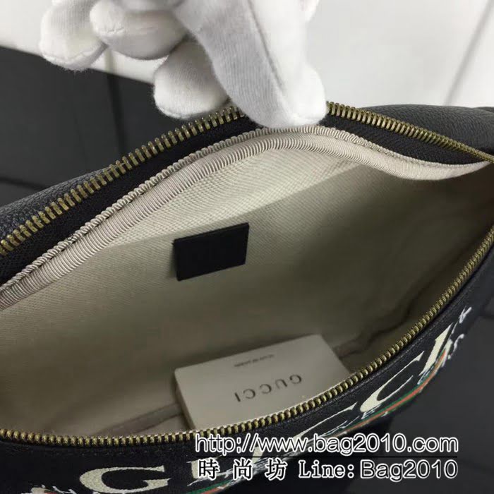 GUCCI古馳原單 新款專櫃品質原單貨實物實拍493869塗鴉 克色腰包 HY1143